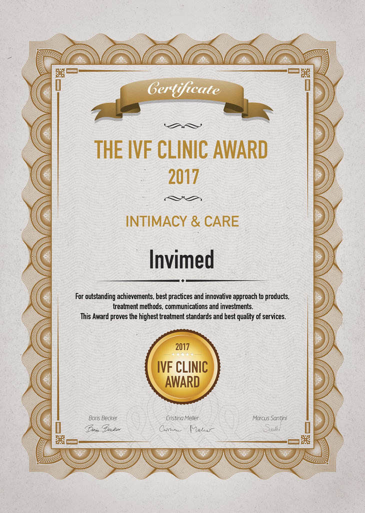 ivf clinic award 2017 invimed