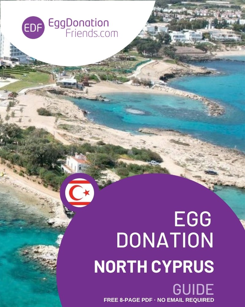 Cover of the free 8-page EggDonationFriends guide: IVF with donor eggs in North Cyprus